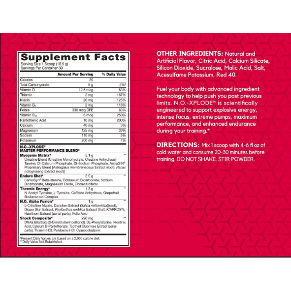 No xplode Pre workout 30 serving Price in Bangladesh Bd